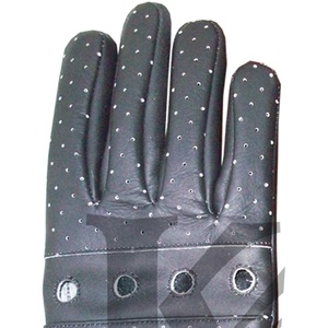 Gants en cuir véritable Keven Impex KI-1102 de haute qualité, nouveau style, noirs, pour hommes, printemps/été, sports de plein air, voyage, vente en gros - Product Image 4
