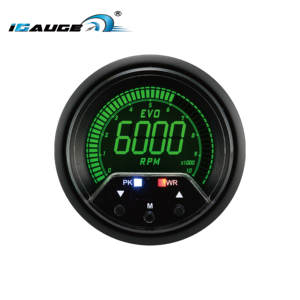 60มิลลิเมตรใบหน้าสีดำ4สีจอแอลซีดีรอบต่อนาทีเมตรเครื่องวัดความเร็วรอบดิจิตอลที่มีการเตือนและฟังก์ชั่นสูงสุดเลนส์ที่ชัดเจนสำหรับรถยนต์อัตโนมัติ - Product Image 4
