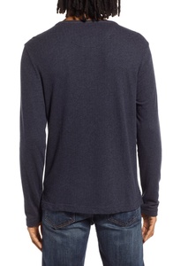 เสื้อยืดแขนสั้นผู้ชายเฮนลี่ย์ผ้าไนลอนสแปนเด็กซ์เนื้อนุ่มยืดหยุ่นคอวีเข้ารูปกระดุมหนึ่งเม็ดสำหรับเล่นกีฬาแห้งเร็วเป็นมิตรกับสิ่งแวดล้อม - Product Image 5