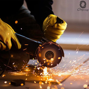 Guantes de trabajo de cuero de vaca, de seguridad, para soldadura, superventas - Product Image 4