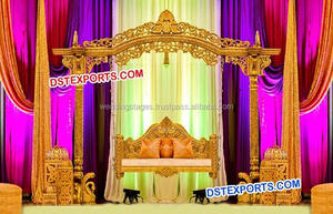 Muslim Nikah Stage Set Asian Wedding <b>Mehndi</b> Stage <b>Decor</b> Muslim Wedding Sangeet Stage Set - Product Image 5