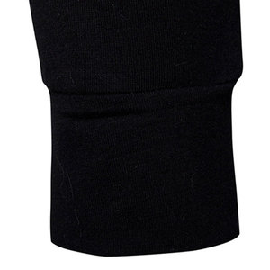 Vente en gros OEM Anti-rides pour hommes 100% coton polaire Color Block Sweat à capuche pull gris noir avec cordon de serrage élégant sweat à capuche décontracté - Product Image 5