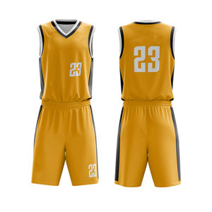 Maillot de basket-ball universitaire taille plus adulte ensemble d'uniformes de basket-ball américain vêtements respirants pour les athlètes - Product Image 2