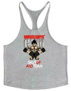 Men Bodybuilding Tank Top Muscle T-Shirt Gym Fitness <b>Stringer</b> Super Man Shirts with Custom Printing on Cheap Prices From Factory - Product Image 5