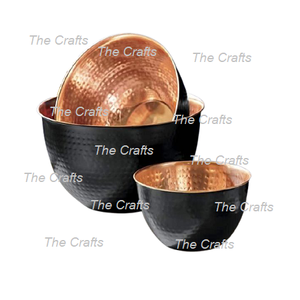 Cuenco para servir de vajilla martillada de metal para restaurante casero y hostelería, cuenco para comida de frutas y ensaladas a buenos precios - Product Image 5