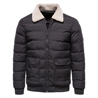 Blouson d'hiver décontracté pour homme, style universitaire, respirant, coupe-vent, écologique, antibactérien, couleurs personnalisables, 100% coton