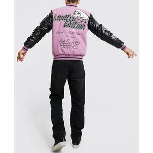 Chaqueta de béisbol de manga larga para hombre, chaqueta personalizada de último diseño, lisa, en blanco, al por mayor - Product Image 2