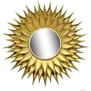Hot Selling Iron <b>Mirror</b> Art <b>Irregular</b> Circular Living Room Metal Frame Wall <b>Mirror</b> Decor Christmas Vintage Luxury Space Casual - Product Image 1