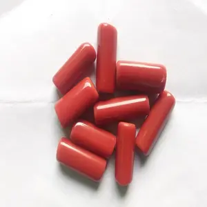 Zoki — Cabochon rond en verre 9mm, pierre de corail rouge synthétique, très bonne qualité, prix en gros