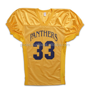 ฝึกซ้อมเสื้อฟุตบอลอเมริกันโพลีเอสเตอร์ที่มีจำนวนและโลโก้ - Product Image 2