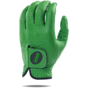 Gants de golf en cuir de mouton Cabretta vert personnalisé de haute qualité pour adultes tissu avec logo pour sport main gauche - Product Image 1