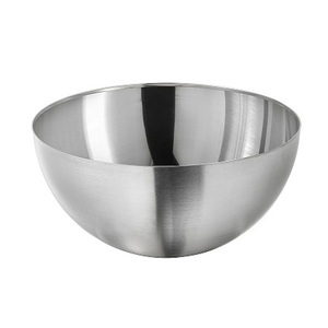 Bol mélangeur en acier inoxydable de qualité exclusive pour servir des collations de nourriture bol à fruits bol de service de forme ronde - Product Image 1