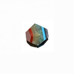 Piedra de Chakra Personalizada de Moda con Forma de Dodecaedro Poligonal de Siete Chakras - Product Image 1