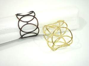 Fancy Modern Brass Square Shape Semi Square Fancy Napkin <b>Ring</b> <b>Cheap</b> Wholesale Price Fancy Hot Sale Semi Square Gold Napkin <b>Ring</b> - Product Image 4