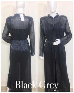 ชุดเดรสแบบลำลองสไตล์มุสลิมแบบดั้งเดิมของผู้หญิงดูไบ เสื้อคลุมยาวแบบชาติพันธุ์ คาร์ดิแกน คาฟตัน ทูนิค ปักมือด้านหน้า เปิดด้านหน้า อาบายะ - Product Image 3