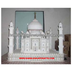 Modèle de Taj Mahal décoratif fait main en marbre - Product Image 1