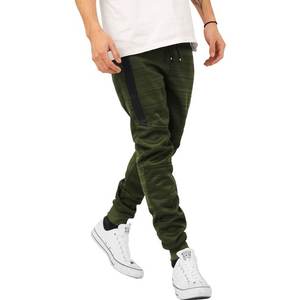 Online Sale <b>Mens</b> Modern Jogger Pants with Zipper Pockets Solid Slim Fit Casual Brushed Sweatpants - Product Image 1