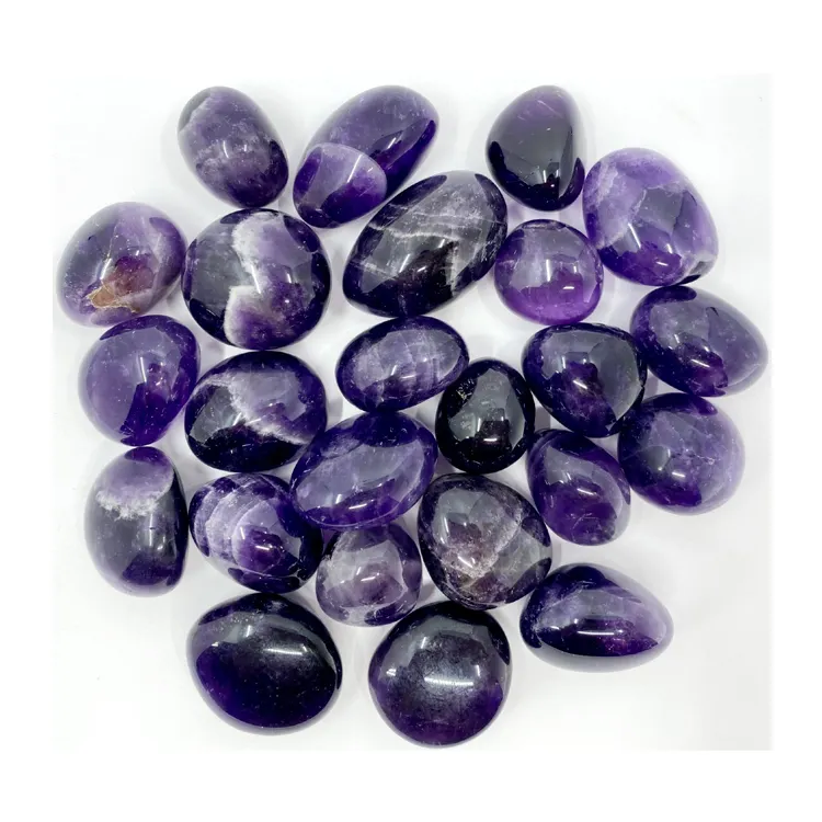 Lila Farbe Mehrfach verwendung Kristalls tein Heilung Amethyst AAA Tumbled Stones zum niedrigen Marktpreis