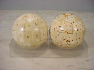 Bolas decorativas hechas a mano, bola India para decoración del hogar, Bola de hueso de búfalo con bandeja hecha a mano - Product Image 5