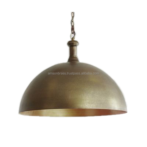 Manufacturer Metal Pendant Lamp Metal Brass Hammered Antique Brass Chain Pendant Lamp New American Design Metal Pendent Lamp - Product Image 5