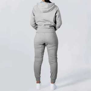 Sudadera con capucha para entrenamiento de gimnasio para mujer, chándal sencillo con logotipo personalizado, chándal de diseño personalizado para correr - Product Image 6