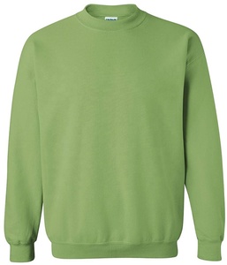 Camisa de algodón de manga larga y cuello redondo, talla grande, venta al por mayor, color verde - Product Image 4
