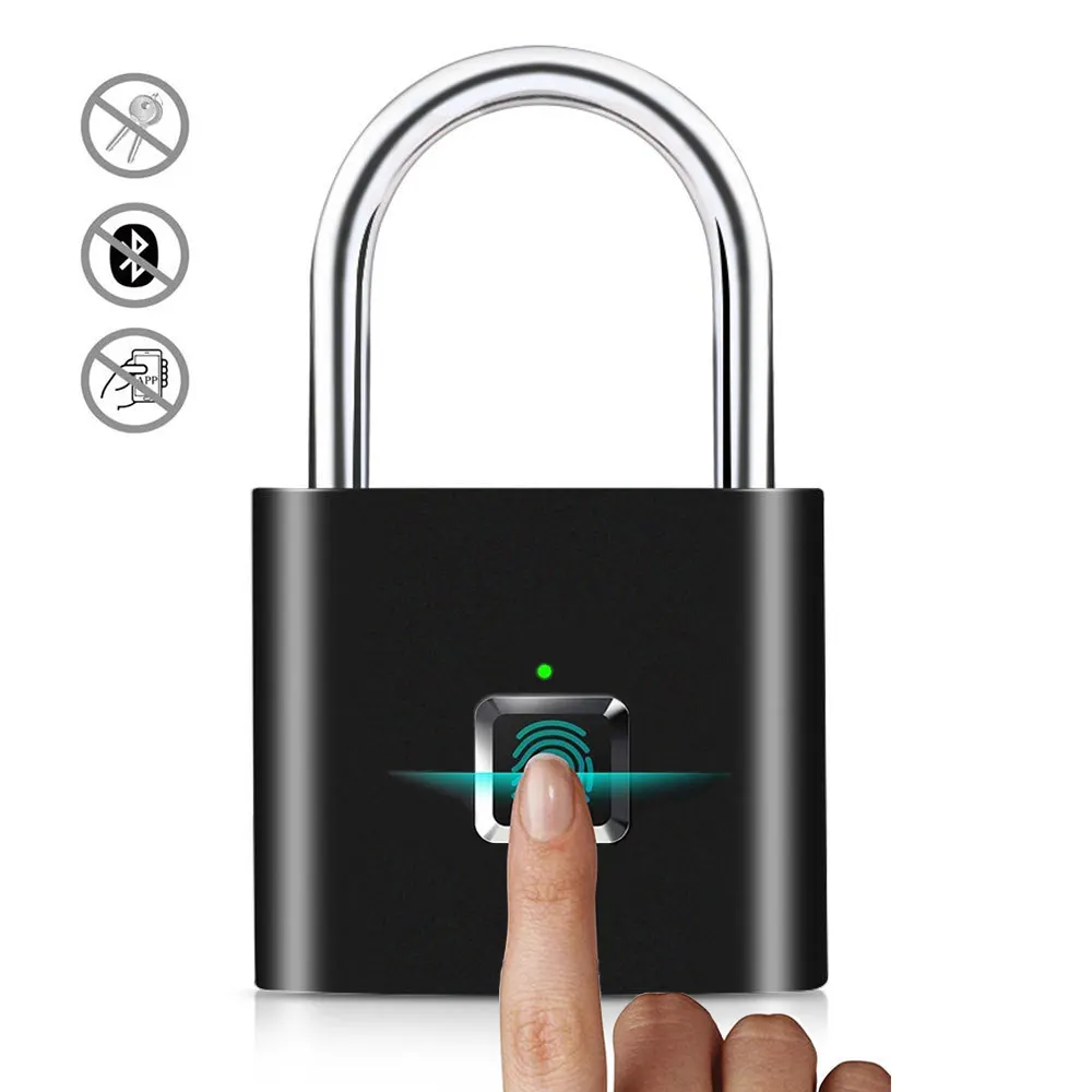 Serrure intelligente de protection d'empreinte digitale d'alarme numérique IP65/cadenas biométrique intelligent d'empreinte digitale