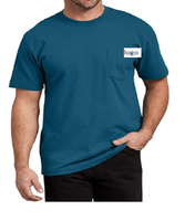 T-shirt à manches courtes pour homme, tricoté, écologique, respirant, anti-plis, séchage rapide, avec logo personnalisé, 50% polyester 50% coton