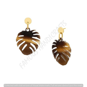 Pendientes de resina únicos color-Block para mujer - Product Image 2