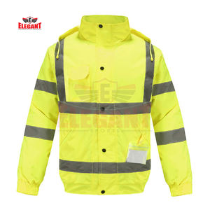 Veste de sécurité réfléchissante personnalisée pour hommes avec poche Veste de sécurité nouvelle arrivée hommes portent des vestes de sécurité avec logo personnalisé - Product Image 1