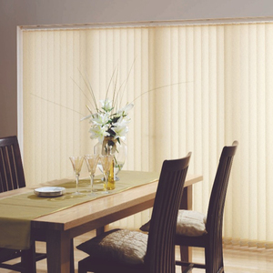 Pare-soleil motorisé en tissu, stores transparents verticaux, trois nuances à roulettes - Product Image 2