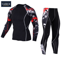 Conjunto Deportivo de Alta Calidad en Poliéster/Algodón sin Costuras para Hombre, Camiseta Ajustada y Pantalones Ajustados para Gimnasio y Running