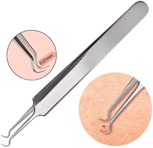 Herramientas de removedor de espinillas, Extractor de acné y espinillas, comedona, pinzas de acero inoxidable - Product Image 2