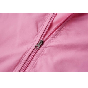 เสื้อแจ็คเก็ตกันลมกันน้ำสีชมพูสวยงามคุณภาพสูงสำหรับผู้หญิง มีฮู้ด จาก Inspire Apparel - Product Image 5
