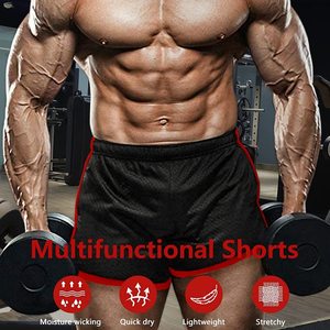 Wholesales <b>Compression</b> Workout <b>Shorts</b> Mesh Fitness <b>Mens</b> Gym <b>Shorts</b> With Pocket - Product Image 6
