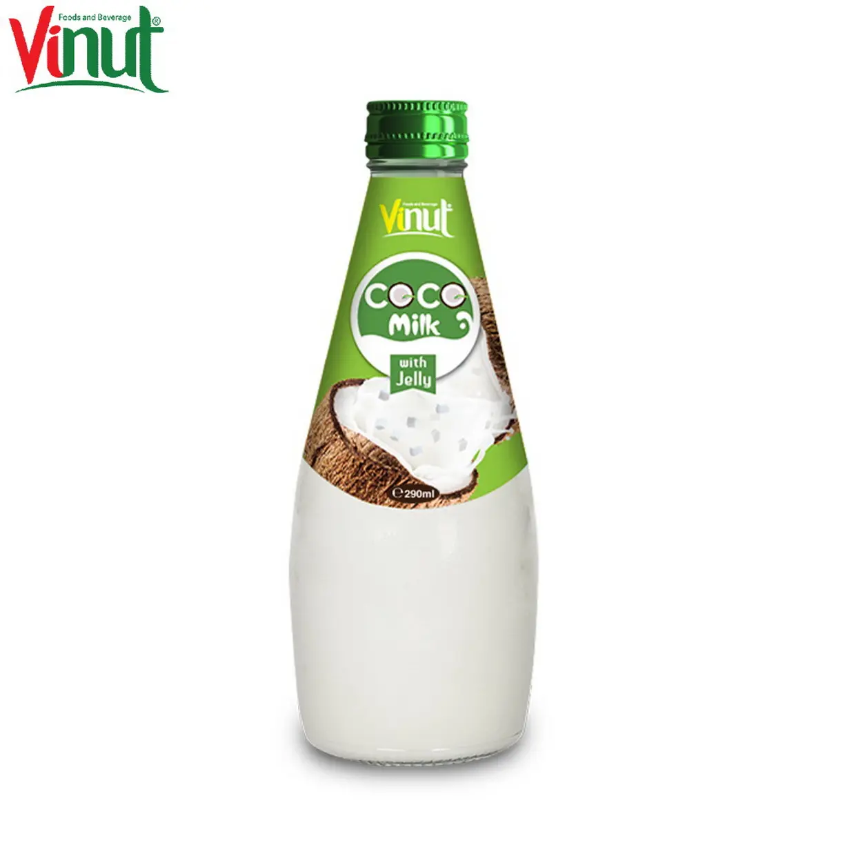 Botol Kaca Anggur 290Ml, Susu Kelapa dengan Distribusi Minuman Asli Premium Glukosa Di Vietnam