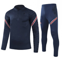 Ensembles d'entraînement unisexes personnalisés pour le football et le jogging, demi-zippés, respirants, légers, écologiques, grandes tailles, collection hiver, vente en gros