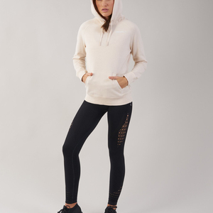 เสื้อฮู้ดแฟชั่นใหม่สำหรับผู้หญิง คุณภาพสูง สำหรับฤดูหนาว สไตล์ลำลอง เป็นมิตรกับสิ่งแวดล้อม พิมพ์ลายโลโก้ด้านหน้า ผ้าฟลีซ ขายส่ง - Product Image 4