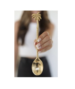 Wholesale Brass <b>Spoon</b> for Decorative Tree Handle Design Kitchen Brass <b>Spoon</b> Item with <b>Gold</b> Polished for Sale - Product Image 2