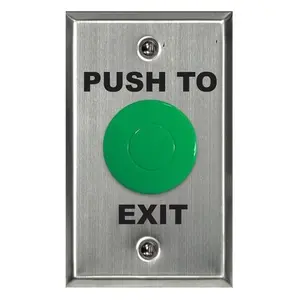 Chất lượng cao đôi cực đẩy nút màu xanh lá cây nấm đầu tạm thời Cửa thoát sinh trắc học kiểm soát truy cập sản phẩm - Product Image 1