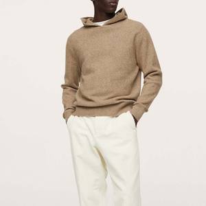 High Quality Knit Hooded Sweatshirt Polyester/Cotton <b>Hoodie</b> Autumn Waterproof Windproof Heavyweight <b>Fleece</b> Street Style <b>Teddy</b> - Product Image 2