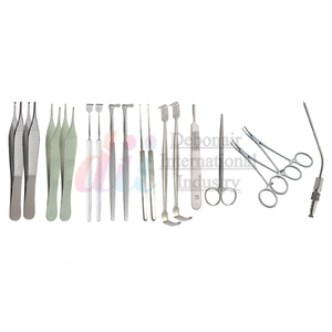 DEBONAIR Juego de Instrumentos Quirúrgicos para Fístula Arteriovenosa, 30 Piezas, Veterinario, Manual, Acero Inoxidable de Grado Médico, Plata, Clase I CE - Product Image 2