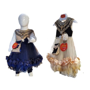 Handmade thiết kế mới trẻ sơ sinh cô gái quần áo mùa xuân hoa cô gái ăn mặc với Ruffle choàng cho trẻ em Vải <span class=keywords><strong>net</strong></span> - Product Image 4