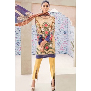 ชุดเดรส Kameez shalwar สำหรับเด็กผู้หญิงชาวปากีสถานชุดของผู้หญิงชุดเดรสลูกไม้ประดับเพชรสำหรับอินเดียฤดูร้อนฤดูหนาว - Product Image 3