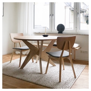 สินค้ามาใหม่ โต๊ะเฟอร์นิเจอร์สําหรับห้องนั่งเล่น โต๊ะโรงแรมและร้านอาหาร ตกแต่งสีธรรมชาติ โต๊ะเฟอร์นิเจอร์ไม้ดีไซน์ทันสมัย - Product Image 6