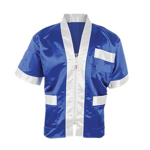 Classic Style Collarless Cornerman <b>Jacket</b> for <b>Men</b> Silk Satin Windproof Breathable - Product Image 6