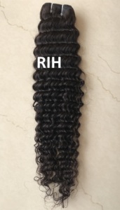 Paquetes de extensión de cabello humano rizado profundo virgen alineados con cutícula de largo de 22 pulgadas Camboyano de extensiones de proveedor de cabello indio - Product Image 5