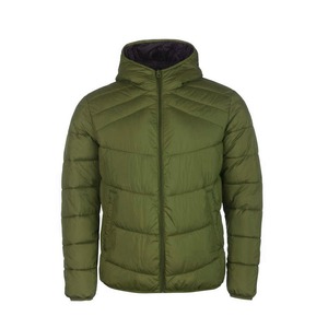 Chaqueta acolchada con cremallera informal de invierno de alta calidad personalizada con cuello levantado acolchado de algodón impermeable sólido con capucha para exteriores Jacect - Product Image 5