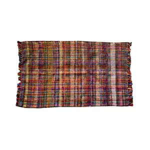 Indiano antico decorativo fatto a mano Multi colore cotone rettangolo 100% zona cindi tappeto Dari Sabra Kilim federa fatta a mano Desi