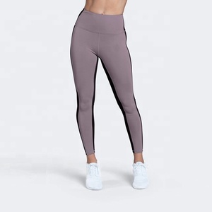 Women's Customized Fitness Gym/Yoga Mid Waist <b>Leggings</b> <b>Pocket</b> Spandex/Polyester Material Four-Way Stretch for Sports Yoga - Product Image 1